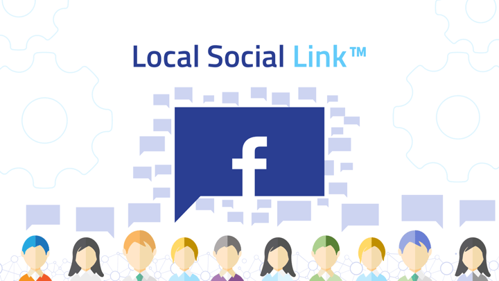 Local Social Link Facebook visual content campaign