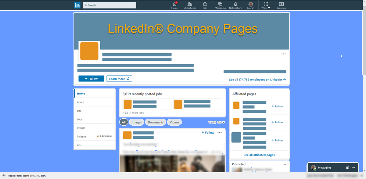 create linkedin company page