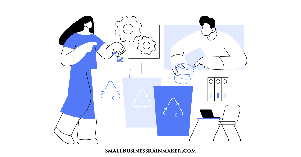 create recycling program small business