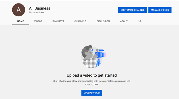 setting up youtube channel basics