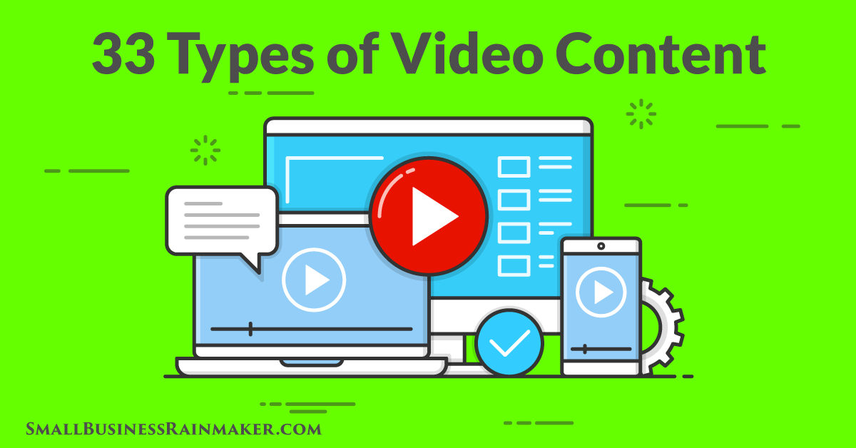 33 Types of Video Content for Small Business [and Examples]